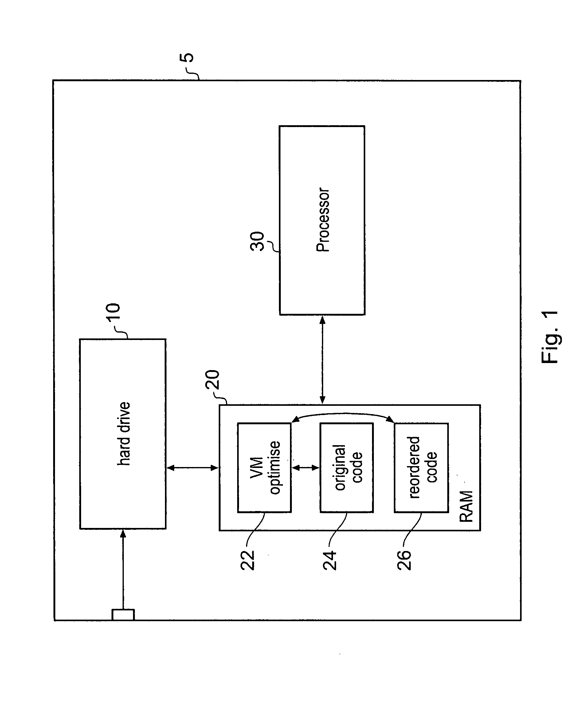 Reordering application code to improve processing performance