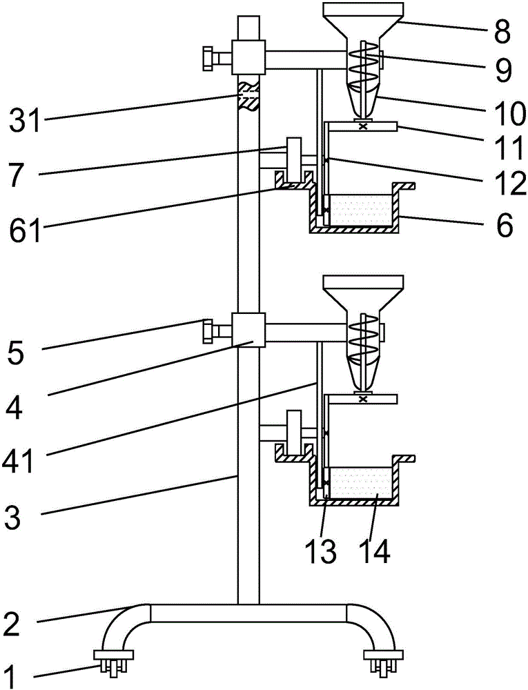 Manual feeding device for poultry breeding farm