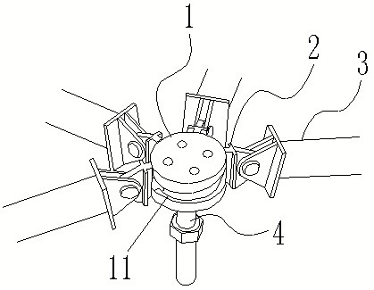 Multi-dimensionally adjustable connecting system for supporting complex curved surface modeling