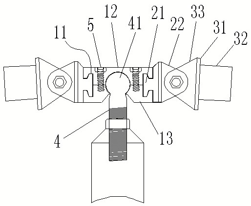 Multi-dimensionally adjustable connecting system for supporting complex curved surface modeling