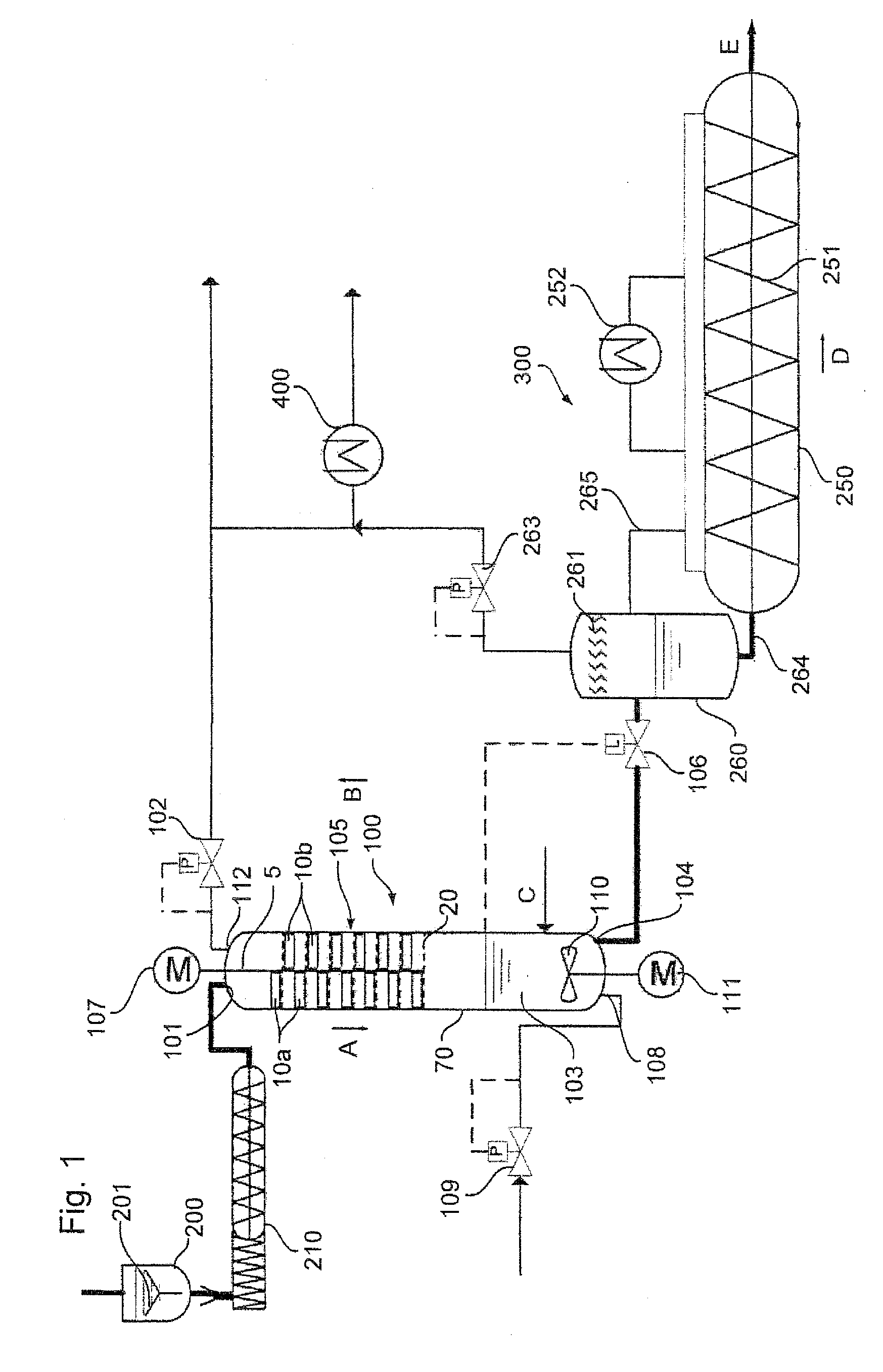 Hydrothermal process for the preparation of coal-like material from biomass and evaporation column