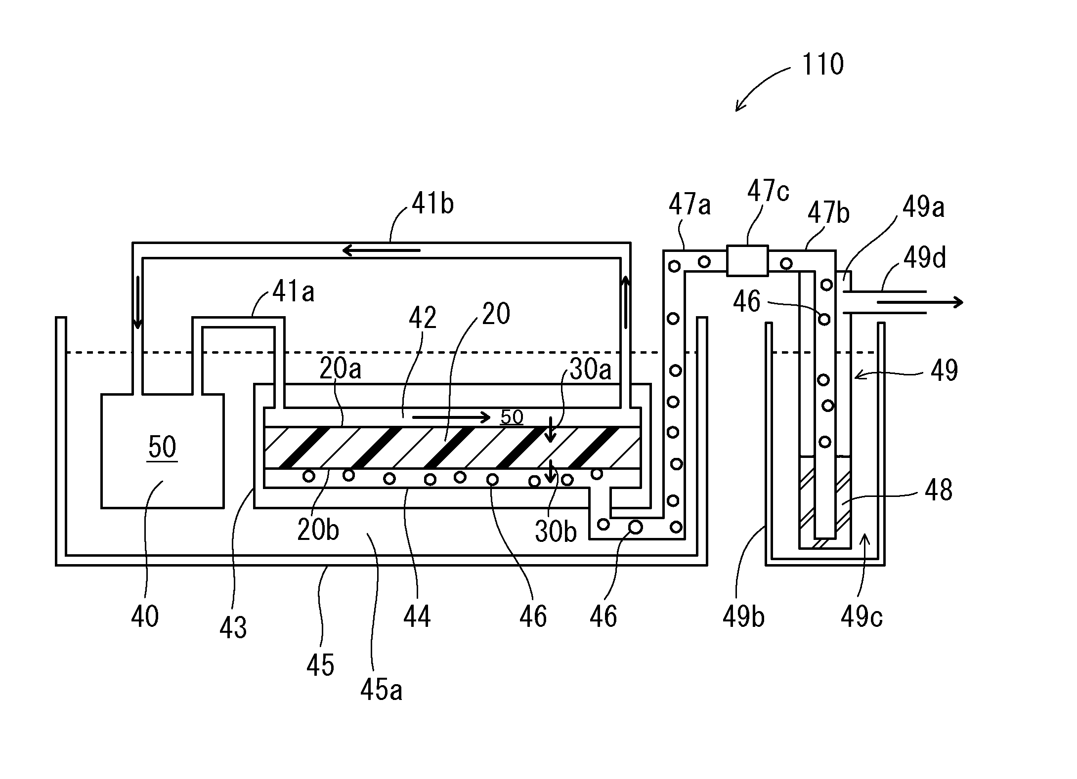 Oil/water separation method, oil-containing water treatment method, bitumen production method and system therefor