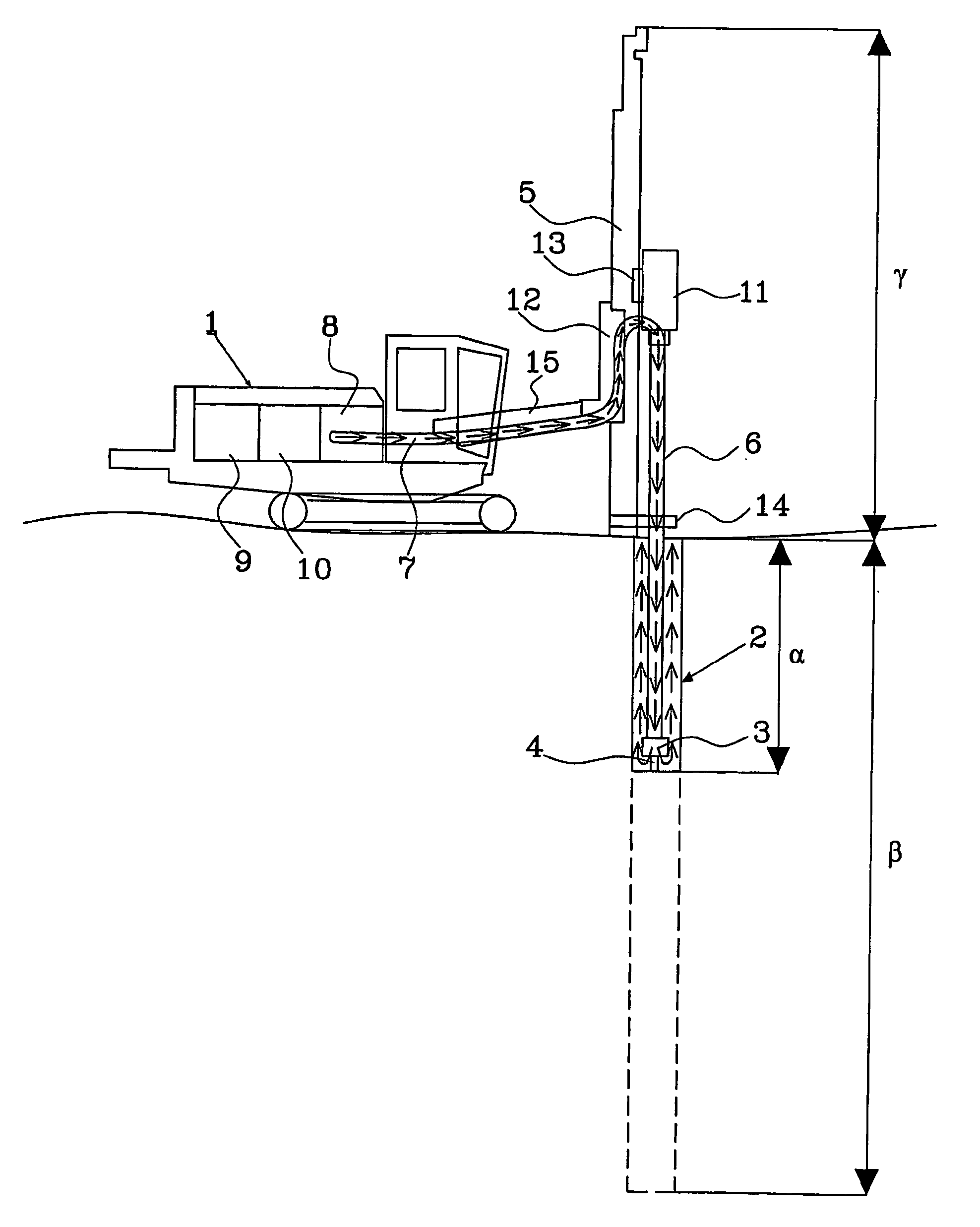 Method and system for controlling power consumption during a rock drilling process and a rock drilling apparatus therefore