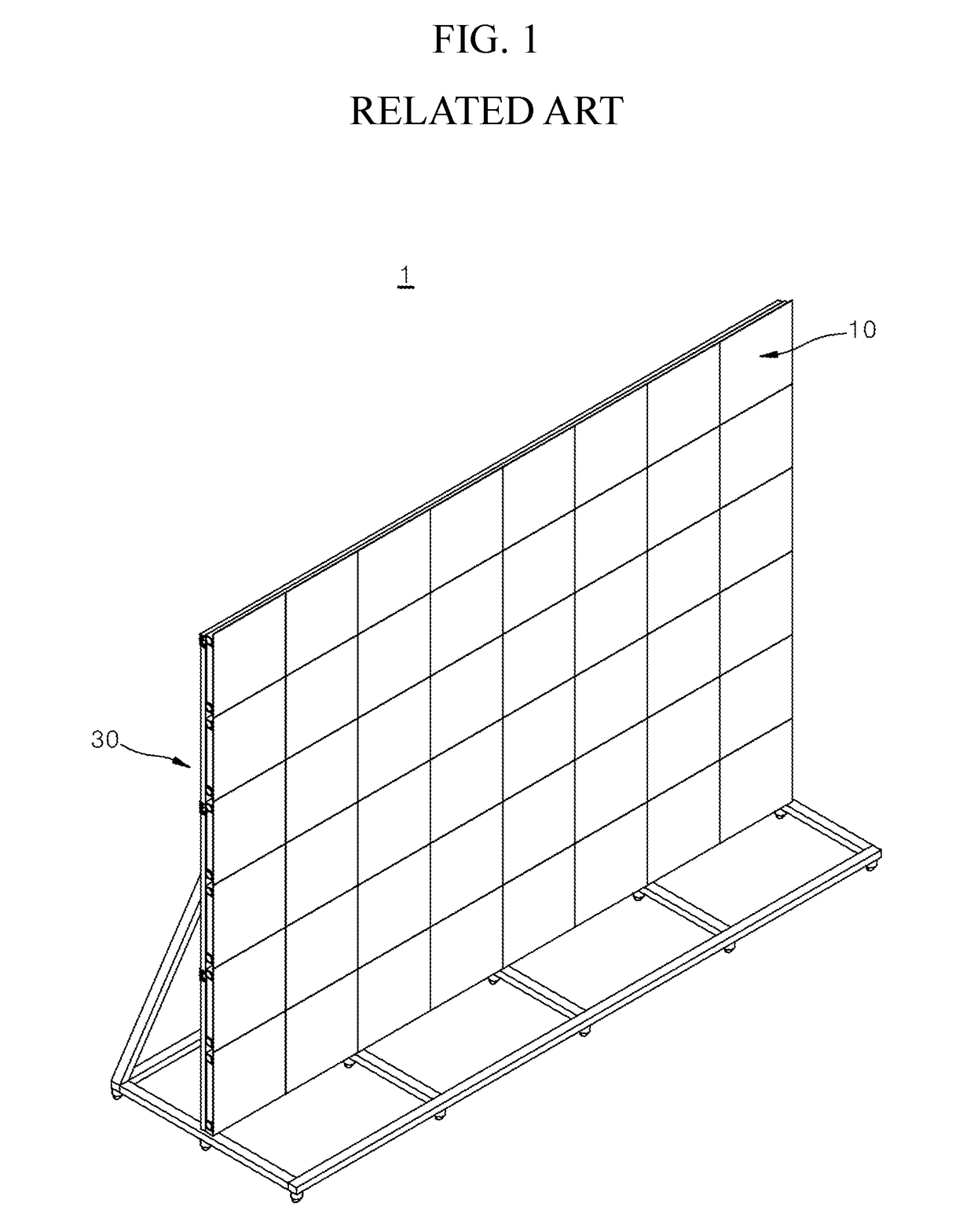 Display with display mounting apparatus, and apparatus for assembling the same