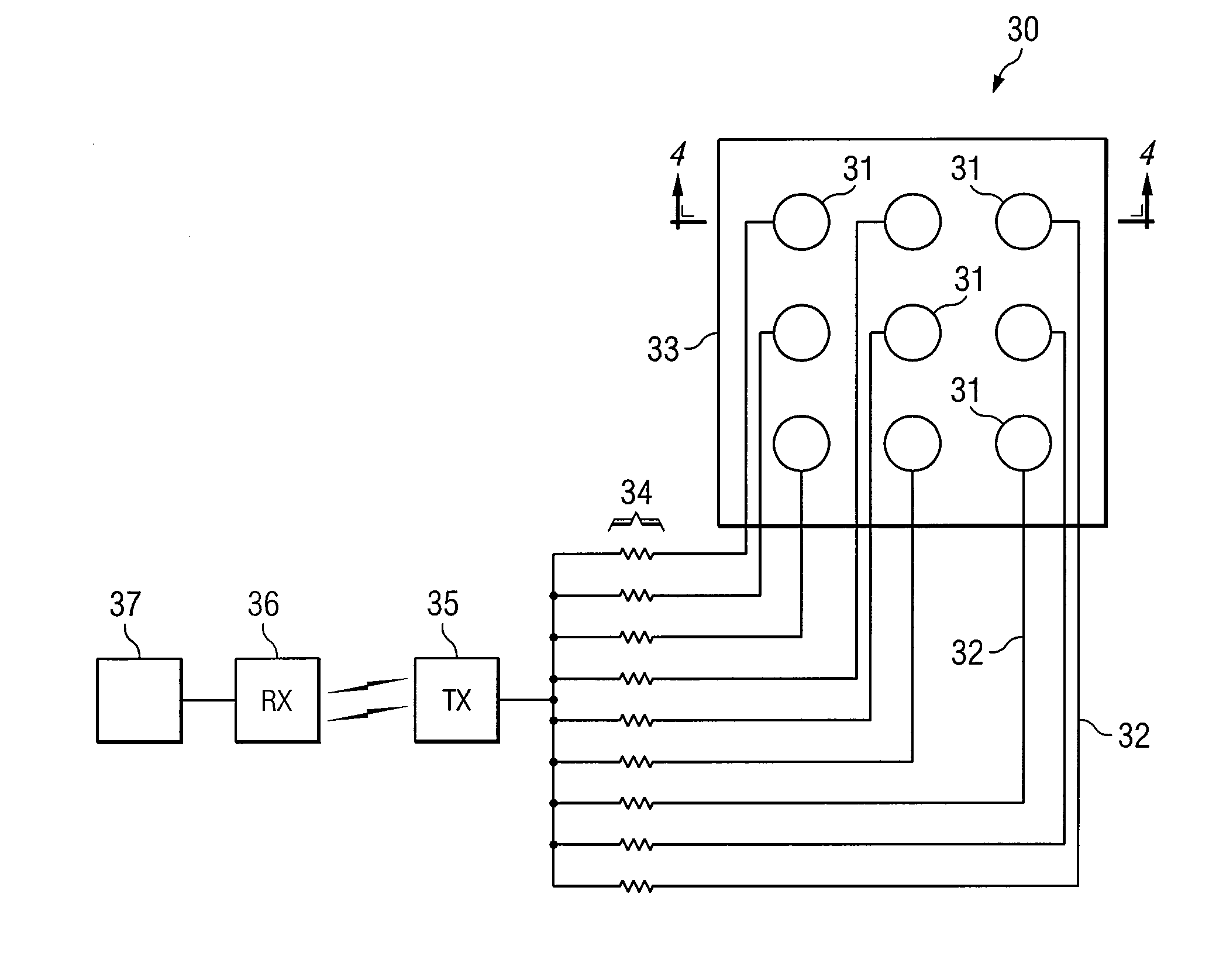 Planar multi-electrode array sensor for localized electrochemical corrosion detection