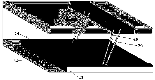 Method and device for upward cracking left coal pillars in residual mining area through microwave heating