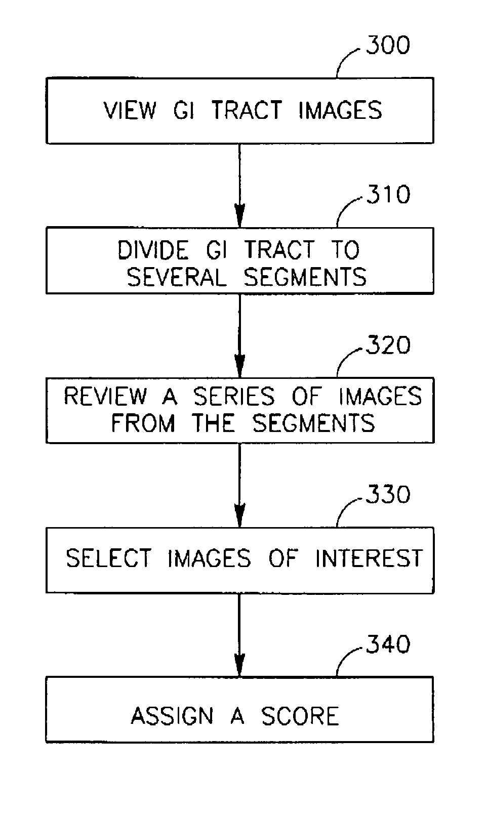 System and method for assessing a patient condition using tertiles derived from capsule endoscope images of the small bowel