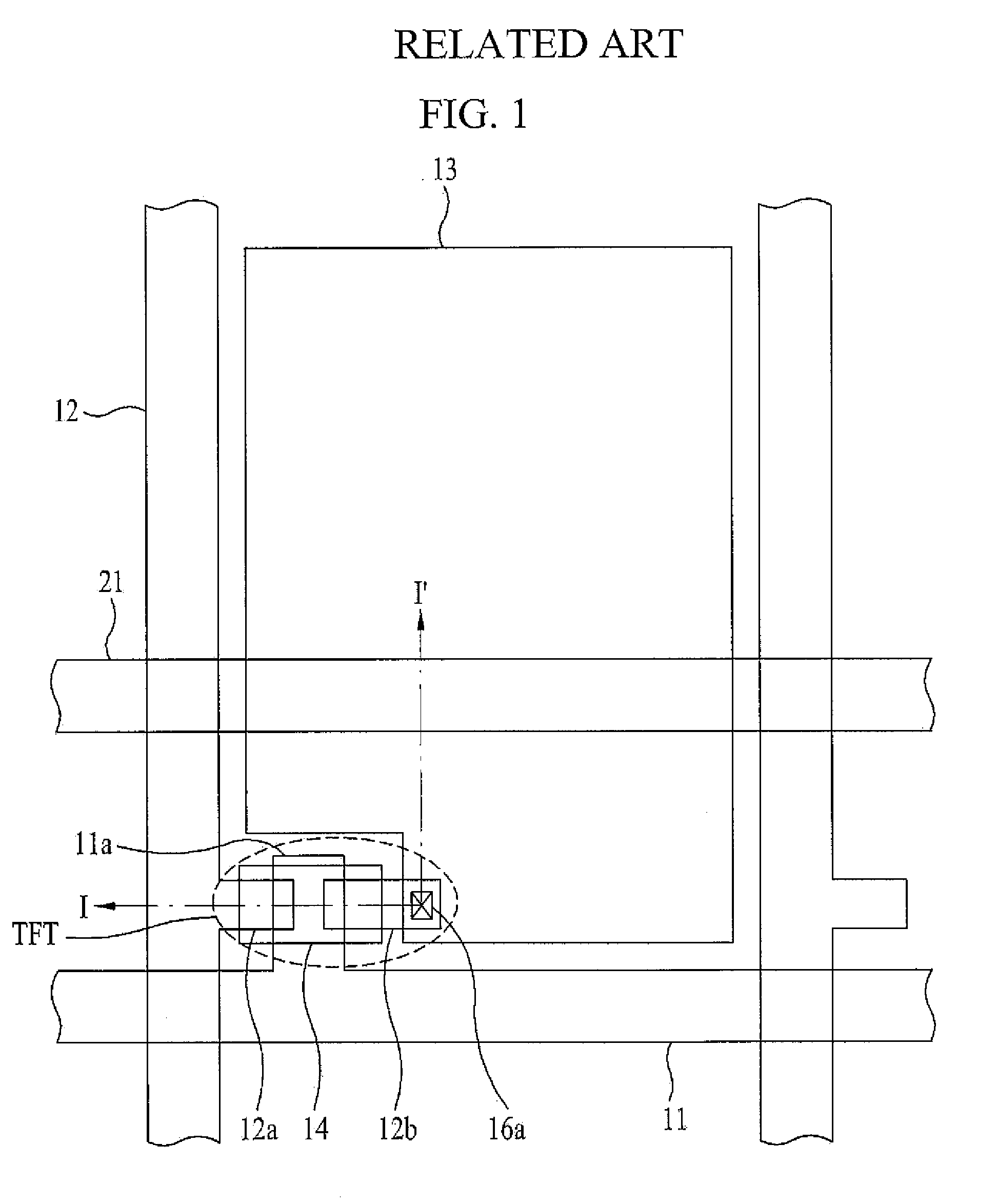 Thin film transistor array substrate and method for manufacturing the same