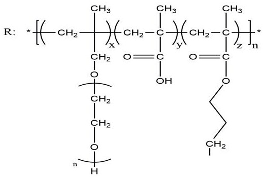 Preparation method of efficient powdery water reducing agent with siloxane structure