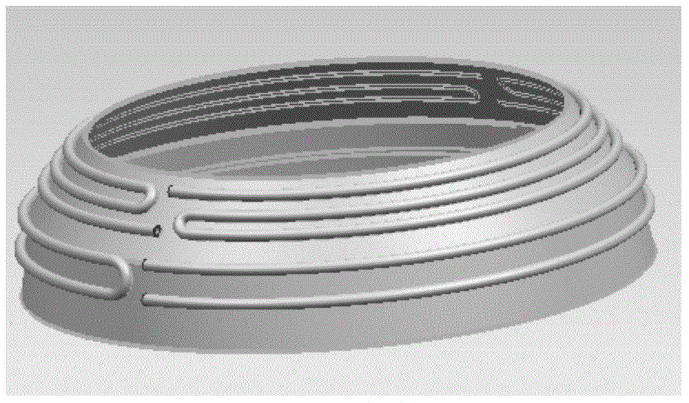 Optimum spacing obtaining method for cooling pipelines on back side of mirror body in extreme ultraviolet collecting system