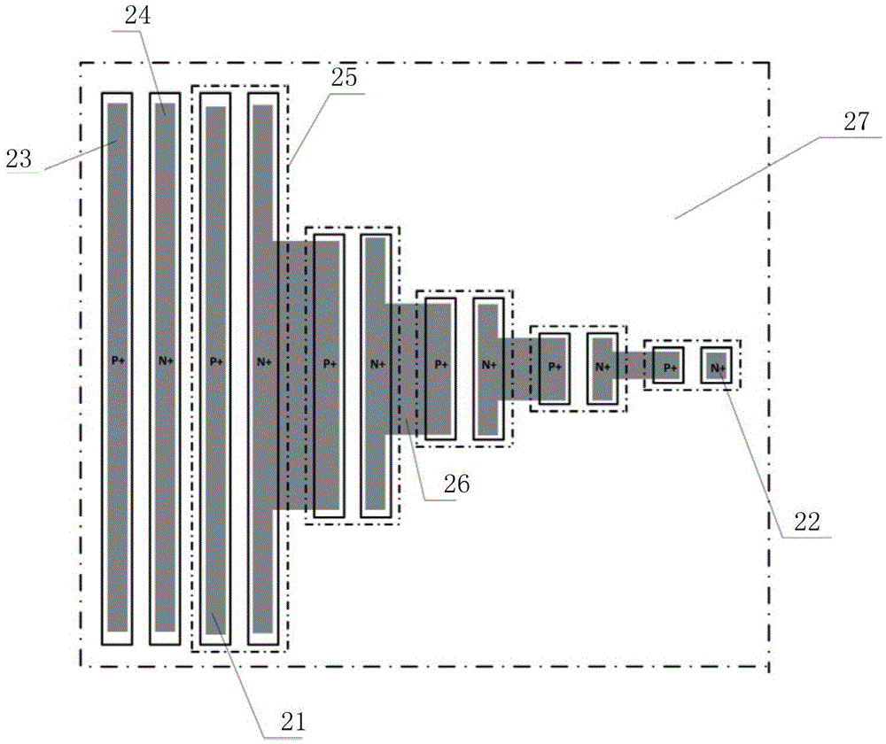 Diode assist-triggered thyristor device and manufacturing method and integrated circuit thereof