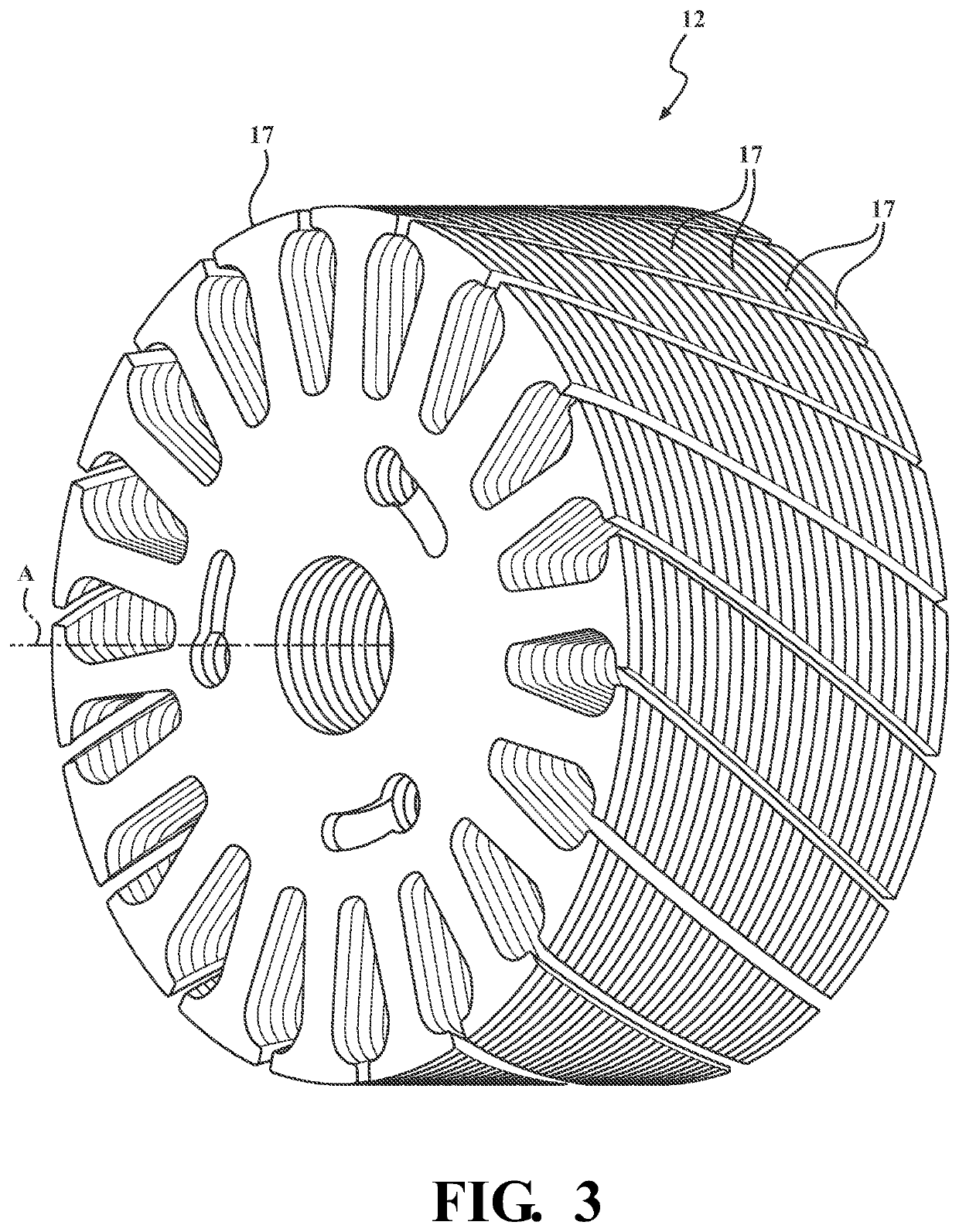 Lubricant supported electric motor including a bearing structure