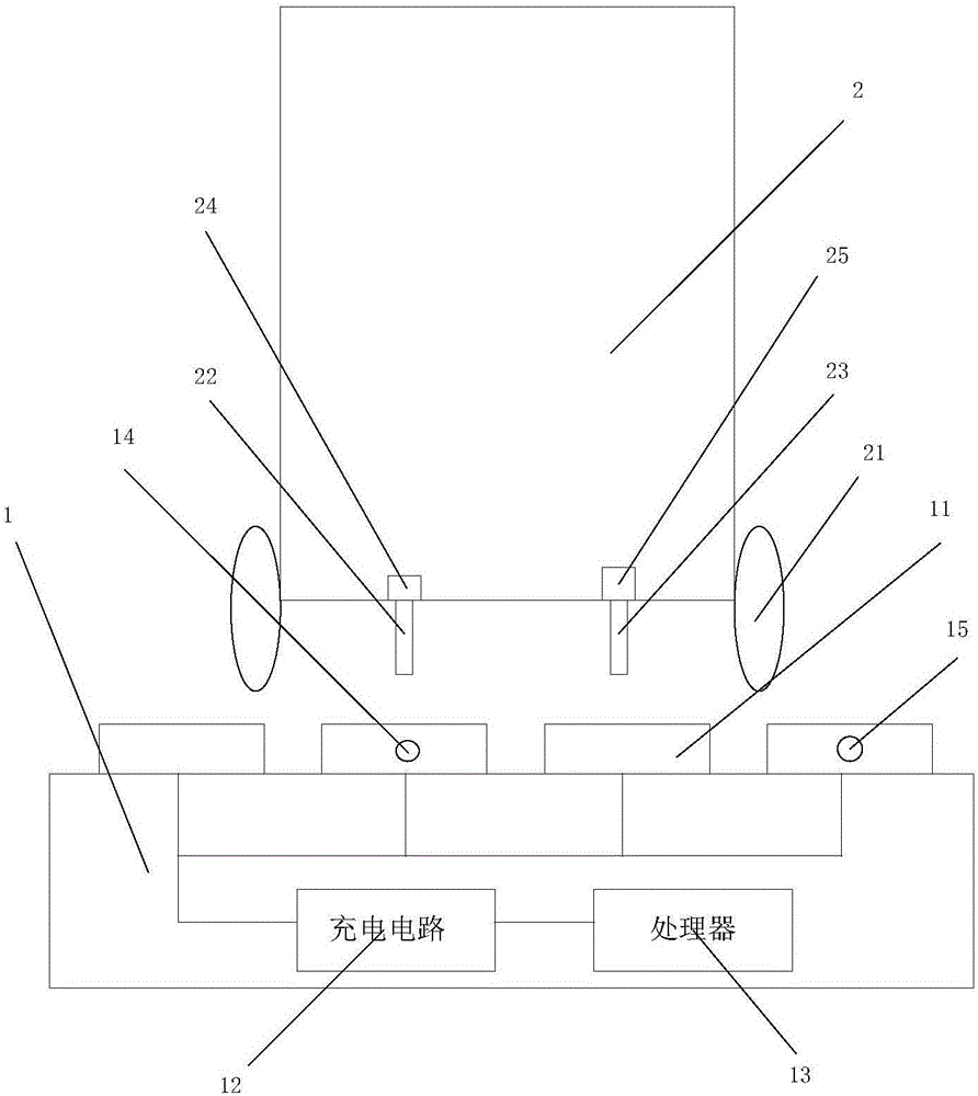 Robot charging method, base and system