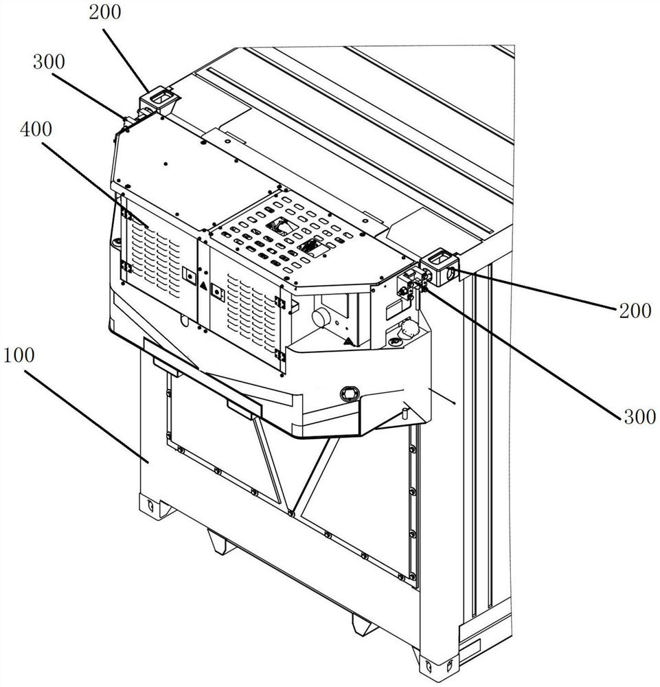 Container, transportation equipment and suspension device