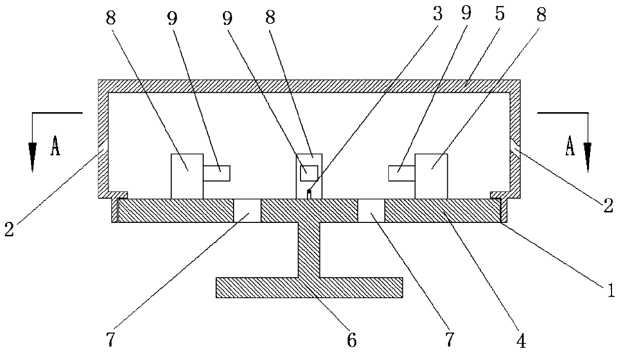 On-off temperature detecting device of temperature control device