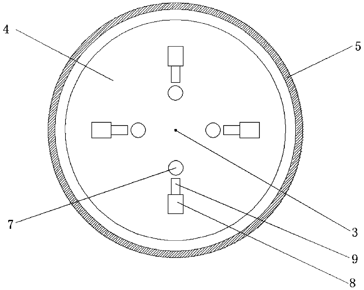 On-off temperature detecting device of temperature control device