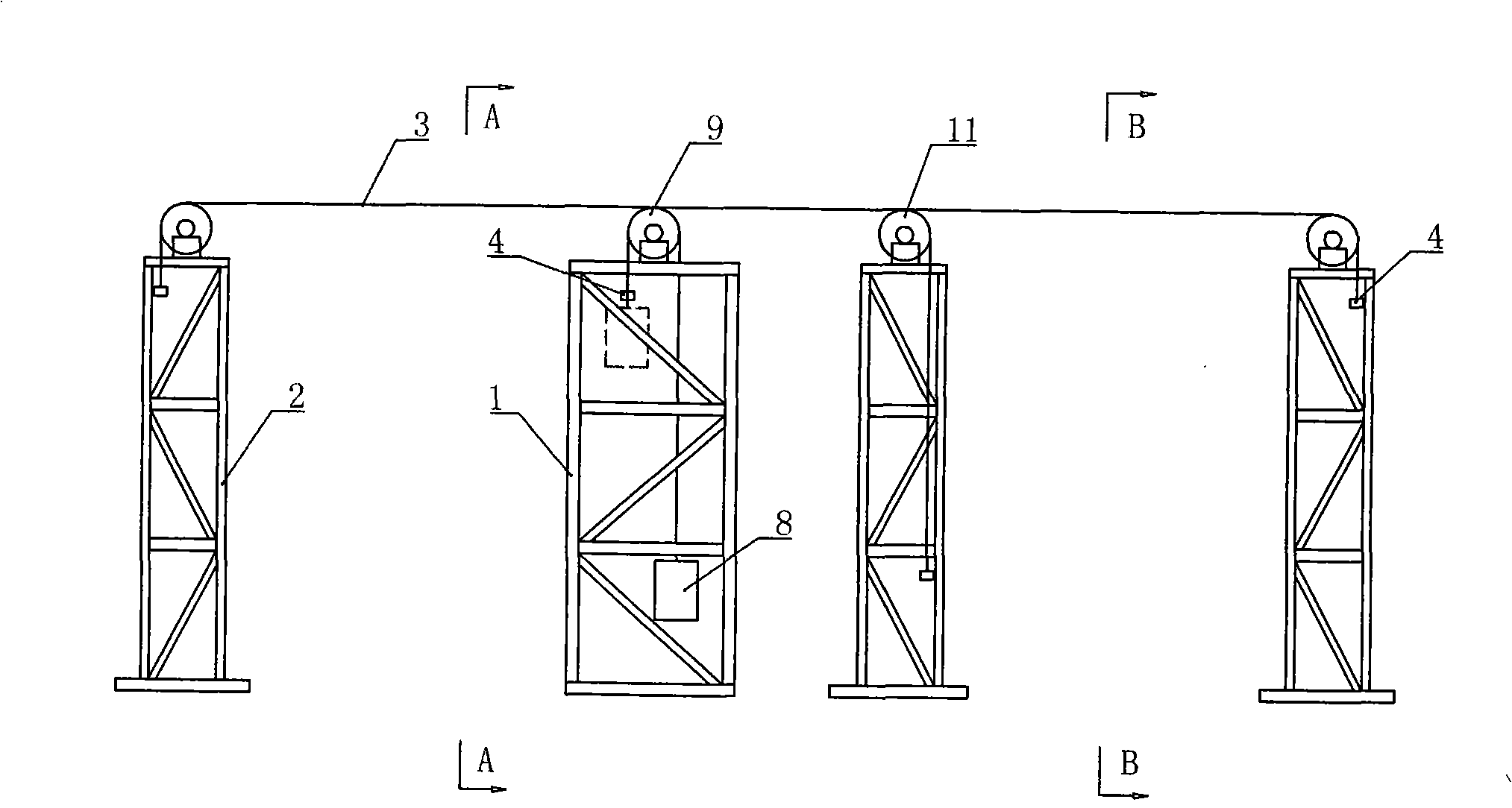 Direct driving type multi-stroke multi-well oil pumping machine