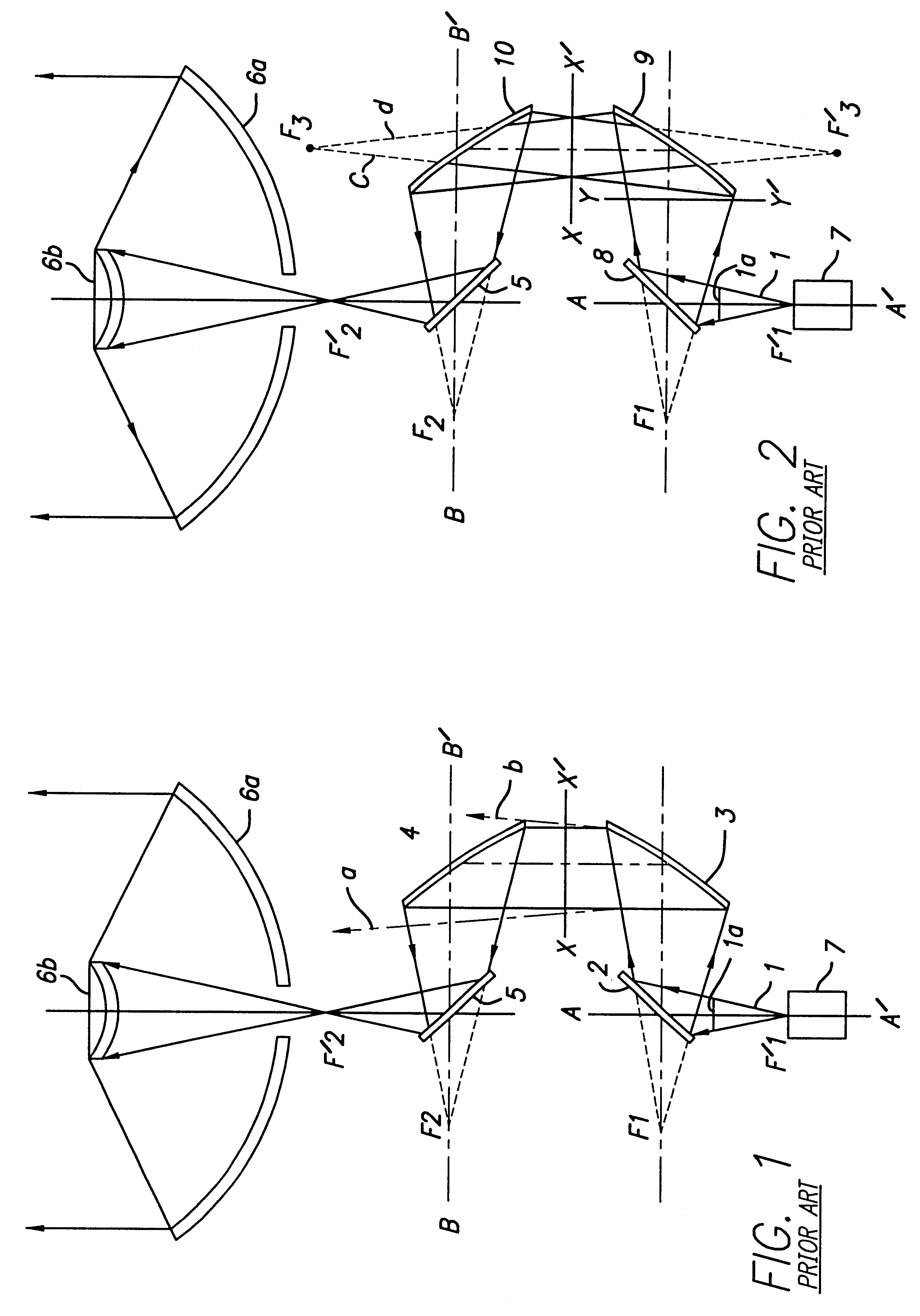 Single mirror dual axis beam waveguide antenna system