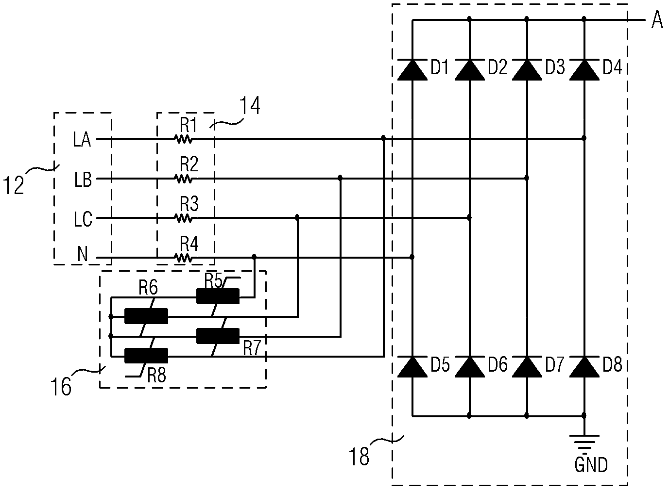 Current supplying component of current protection device