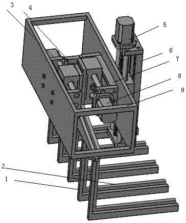 Gathering type red flower picking mechanism