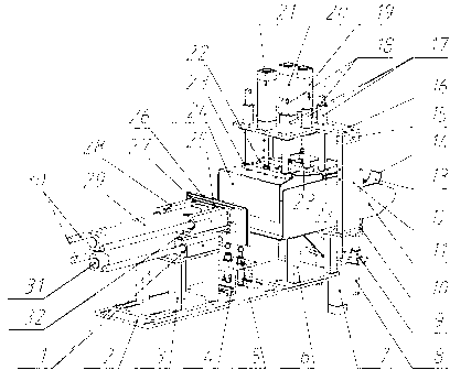 Automatic bag-clamping filling device