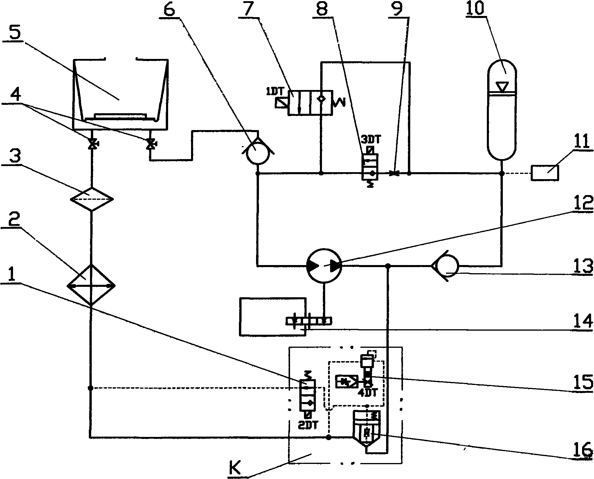 Braking kinetic energy regenerating hydraulic retarder for automobile