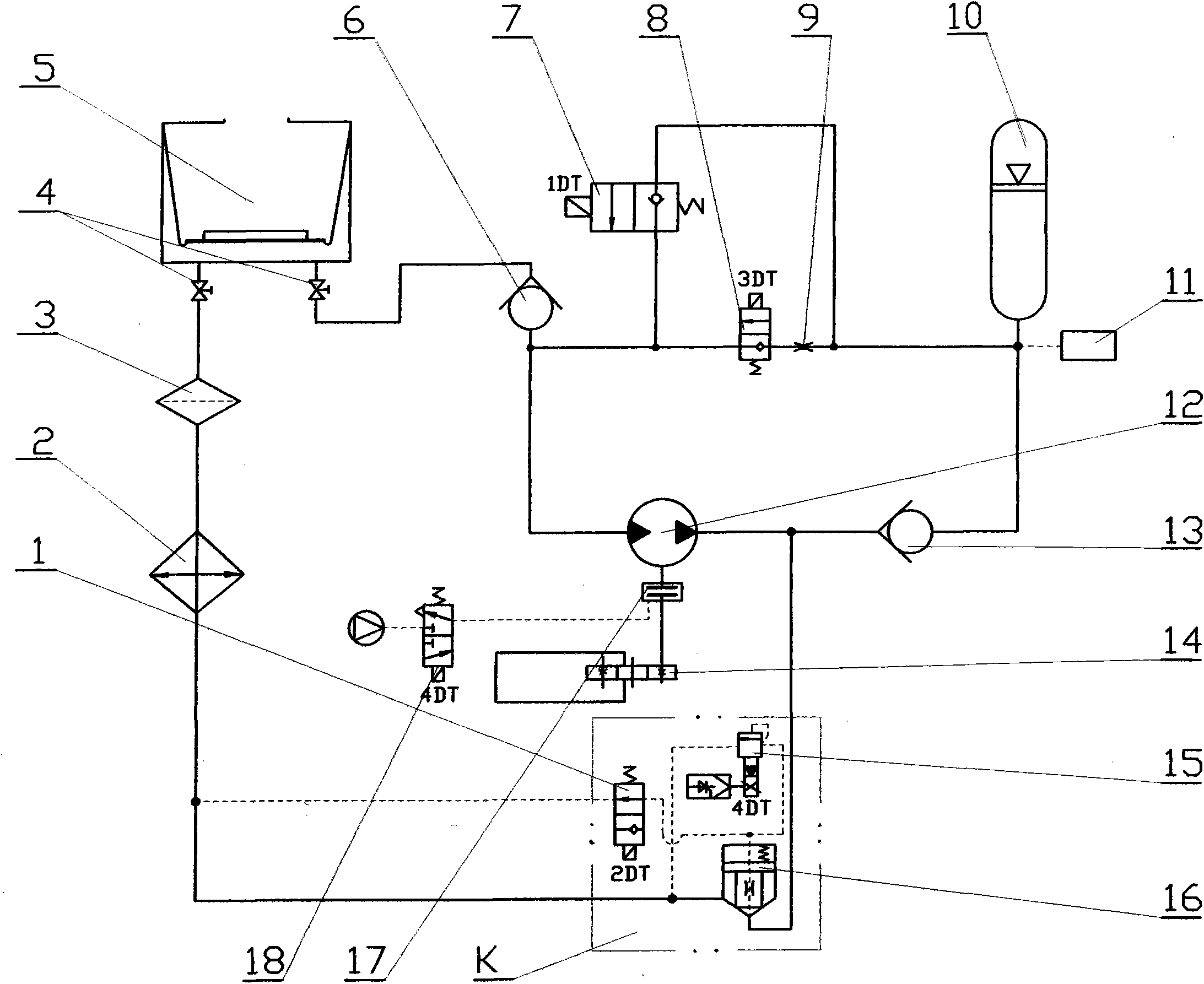 Braking kinetic energy regenerating hydraulic retarder for automobile