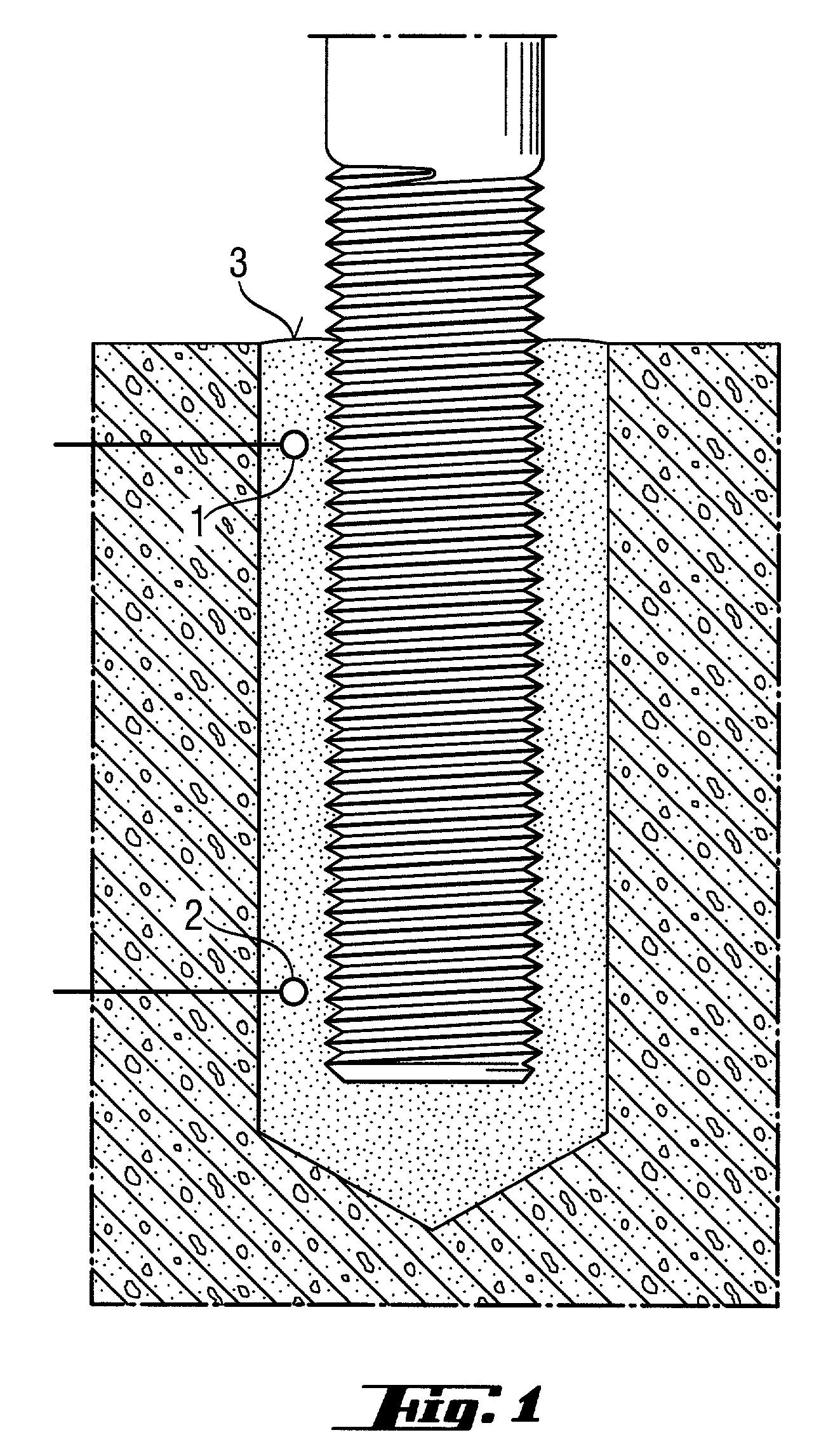 Mortar composition, curable by frontal polymerization, and a method for fastening tie bars