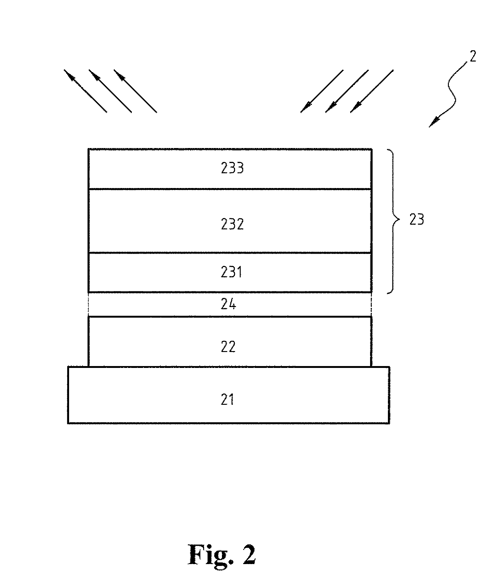 One-piece organic light emitting diode display device with an energy-recycling feature and high contrast