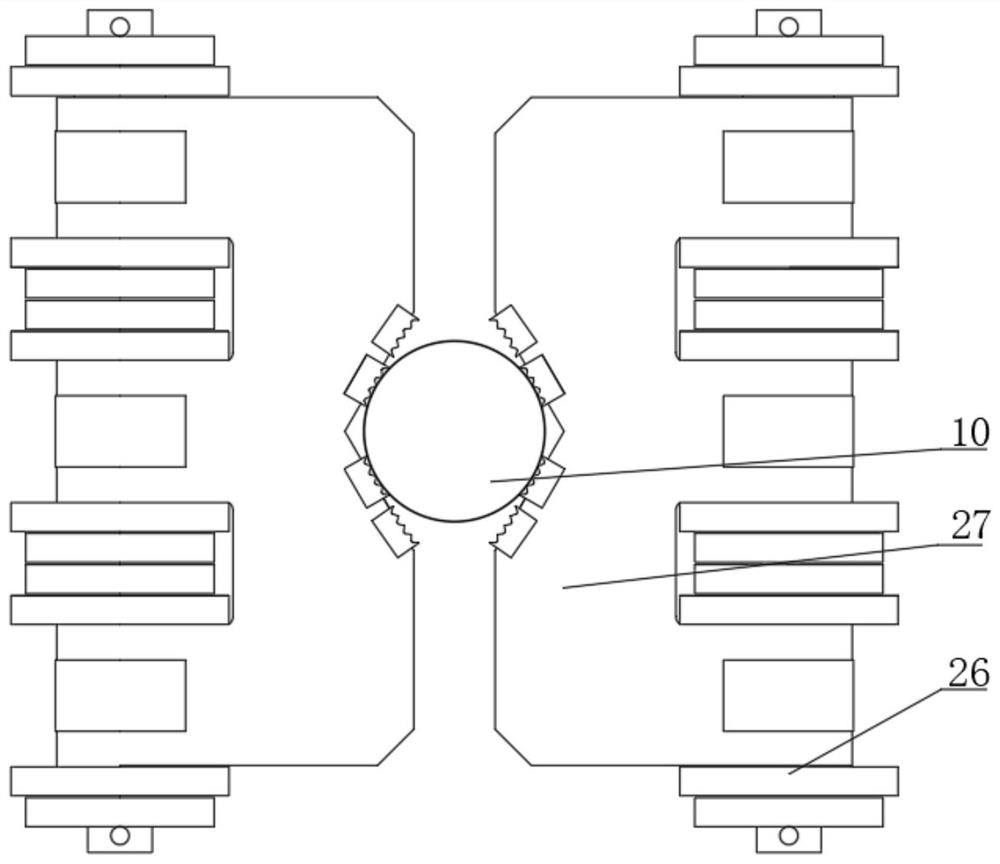 Seabed type chain clamping driving continuous penetration static sounding device