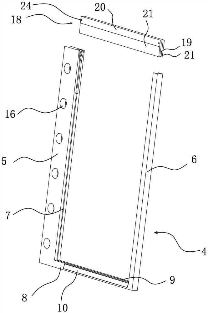 A page-turning device in a piano score-turning system