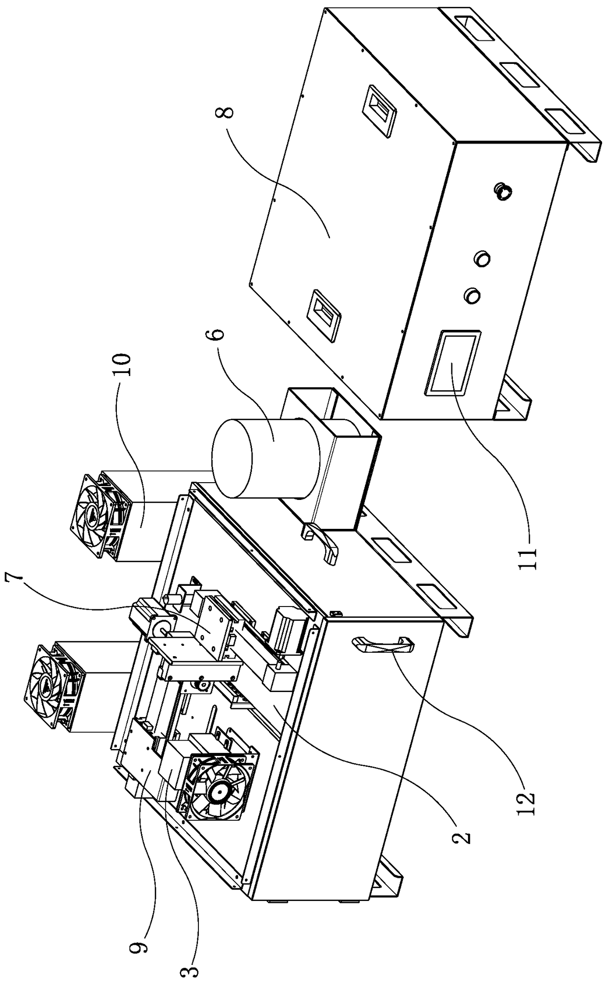 Molecular sieve particle spray processing equipment