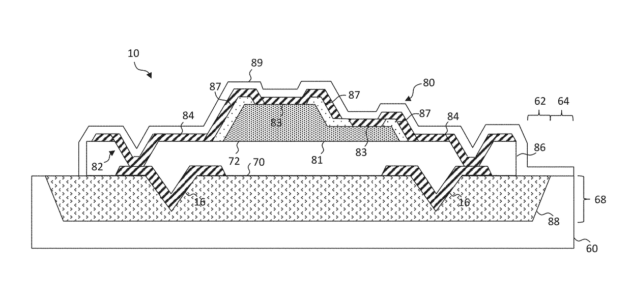 Pressure-activated electrical interconnection by micro-transfer printing