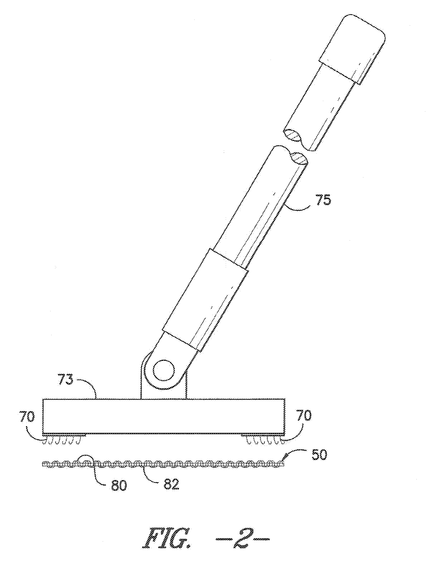 Applicator for sanitizing and/or disinfecting solution