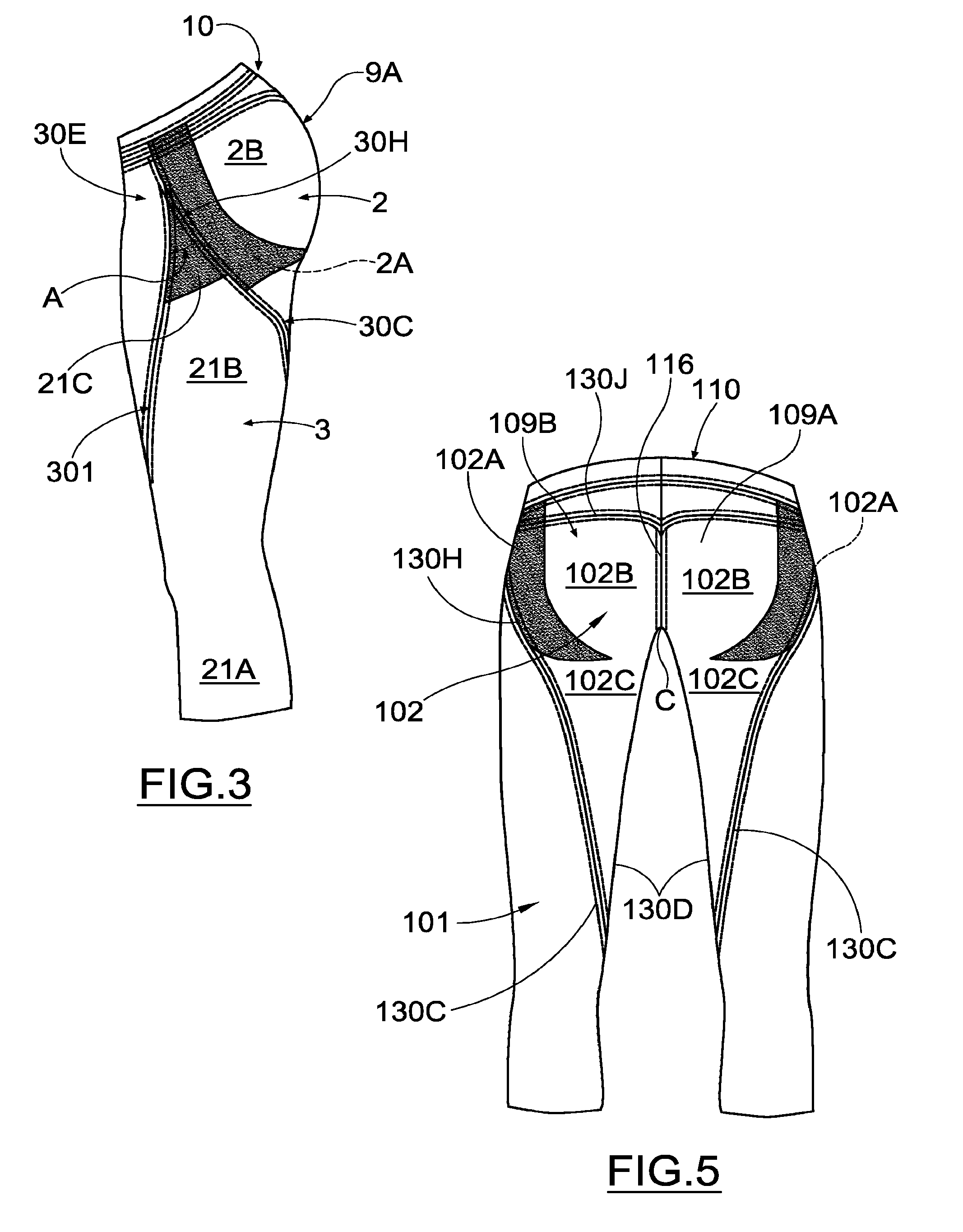 Pants, in particular for shaping the female buttocks and hips