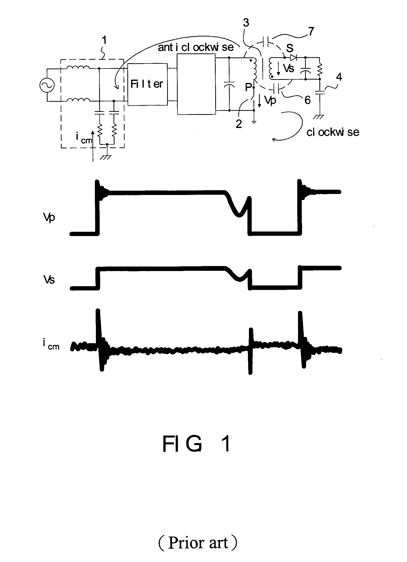 Method for suppressing common mode noise