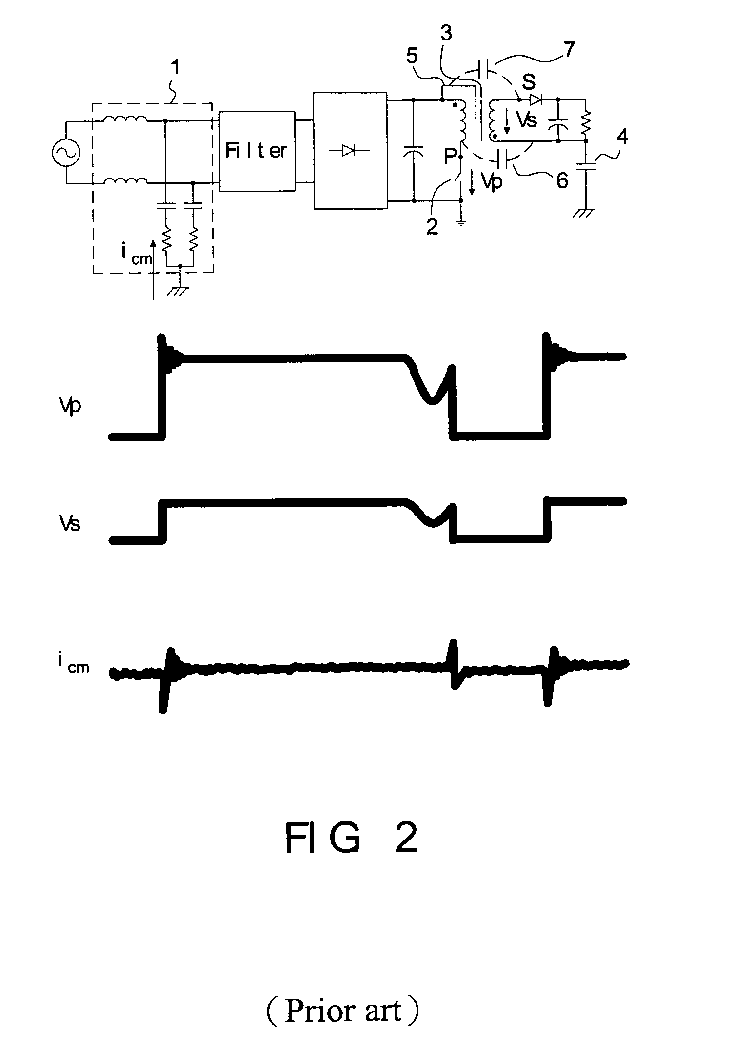 Method for suppressing common mode noise