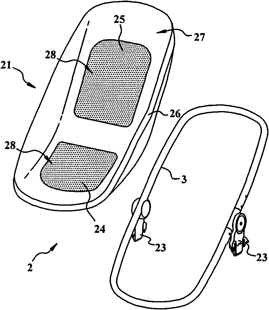 Bearing unit of baby carrier