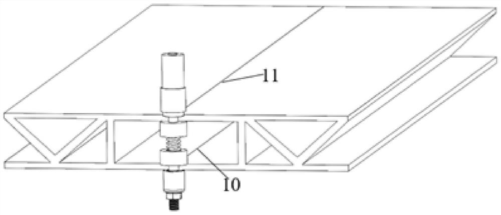 Self-supporting friction stir welding device and welding method thereof