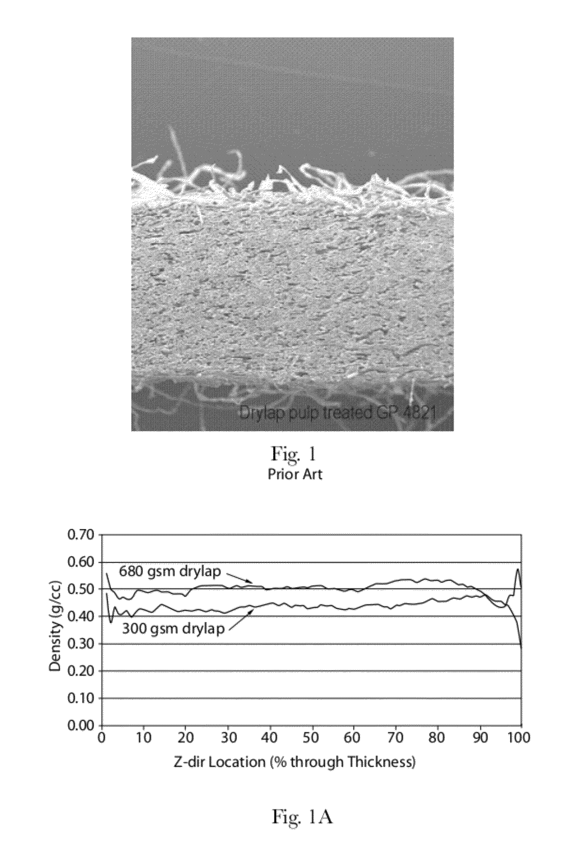 Absorbent Members Having Skewed Density Profile