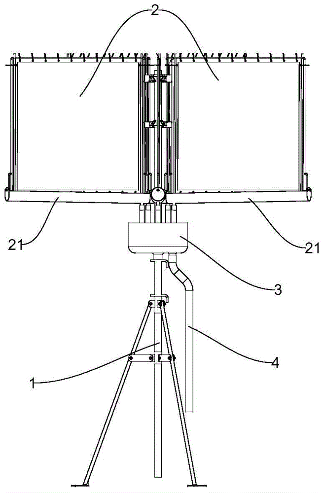 Multi-blade type fog collection apparatus