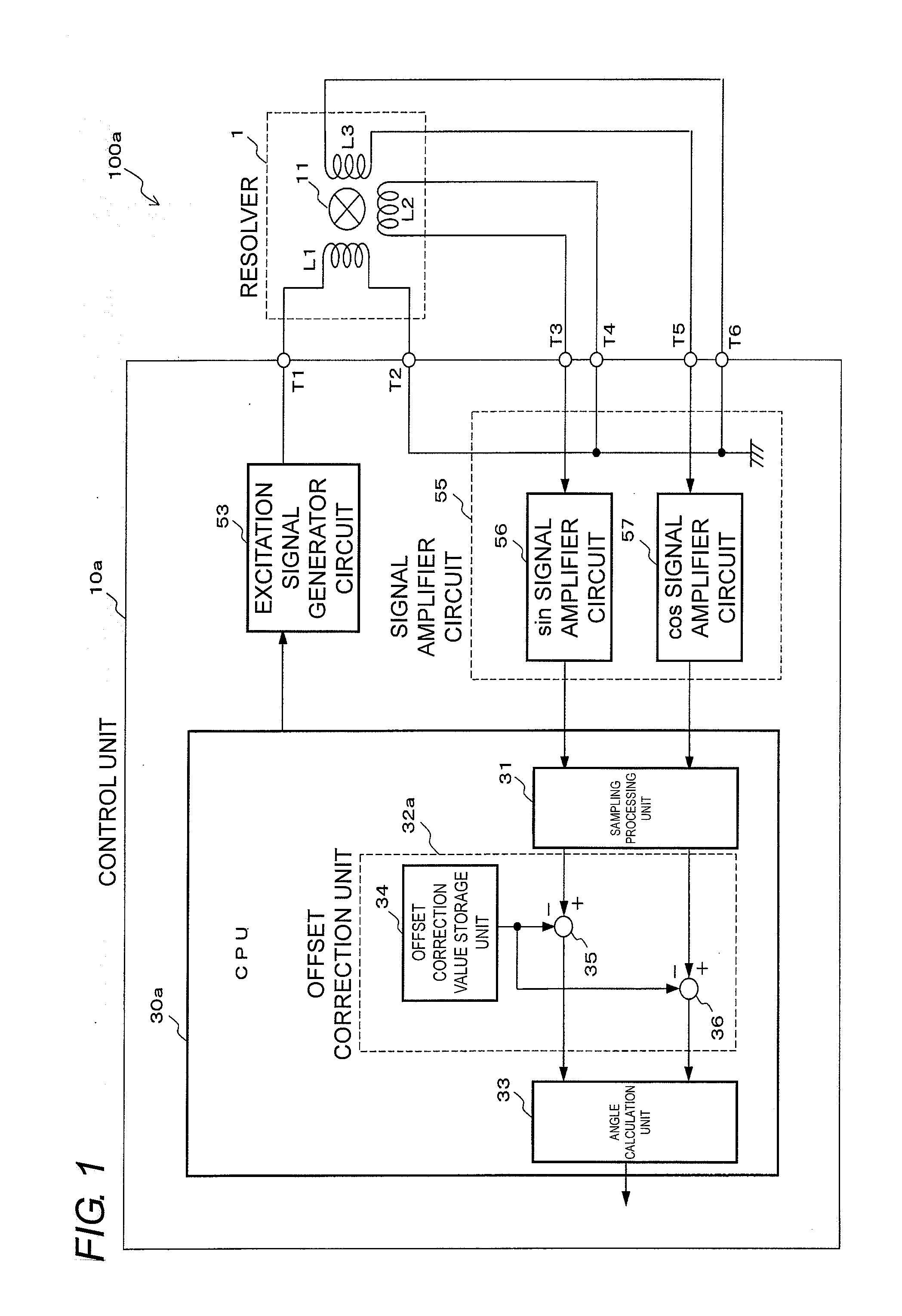 Rotational angle detection device