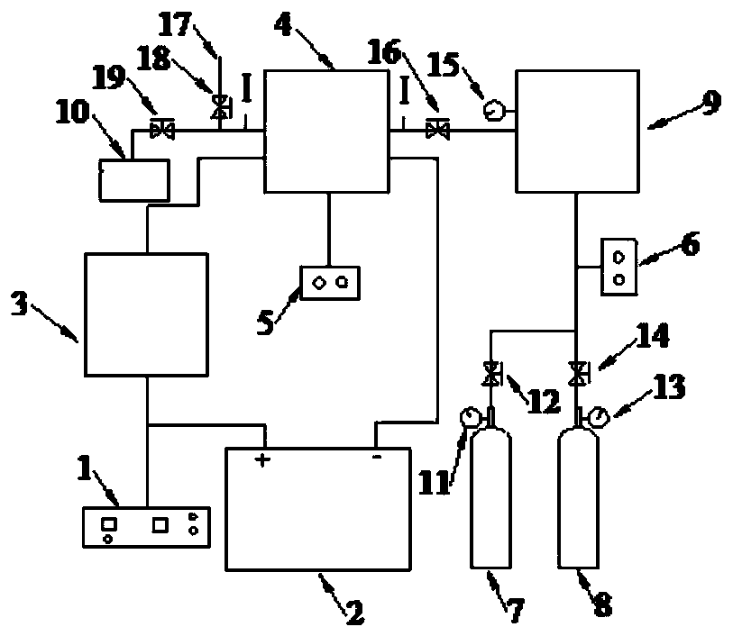 Electric pulse cracking permeability improvement and adsorption and desorption integrated device and method