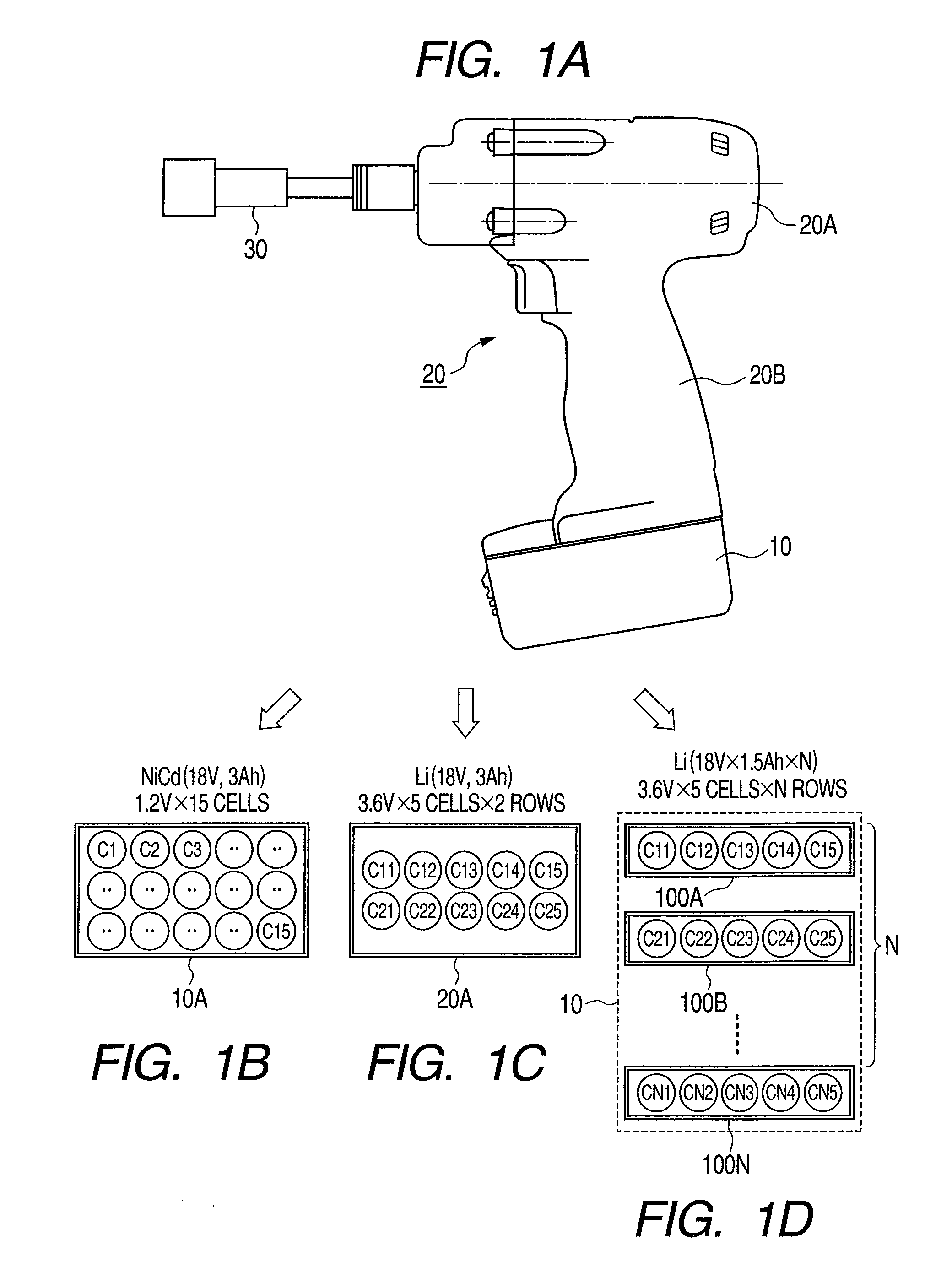 Cordless power tool and battery device used for same