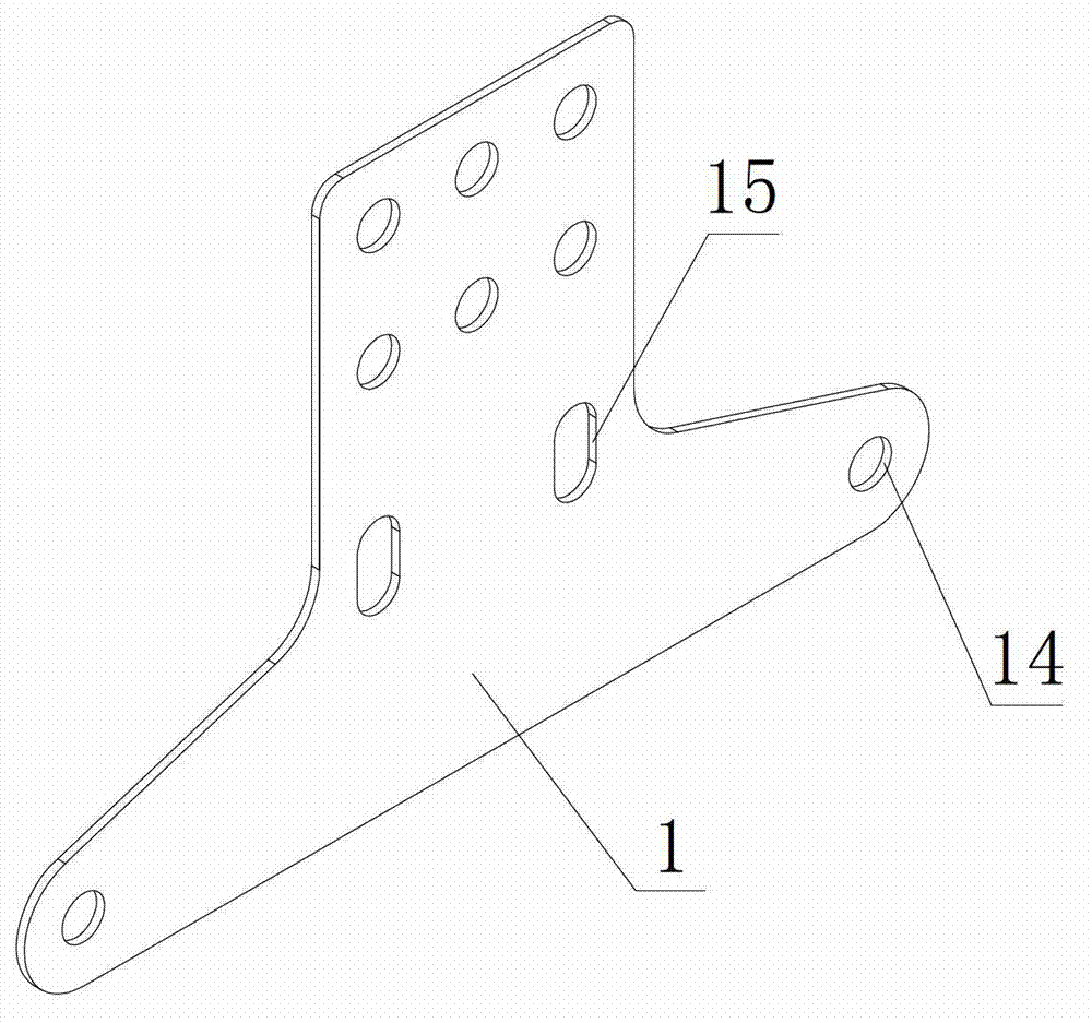 Installation metal tool and using method of tangent suspension tower changing single hanging point to double hanging points