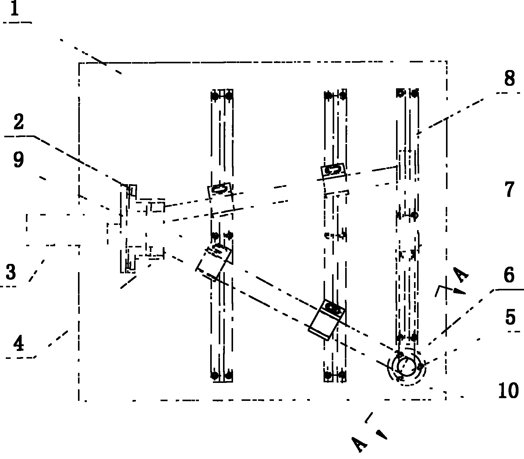 Welding clamping device for front tripod of bicycle