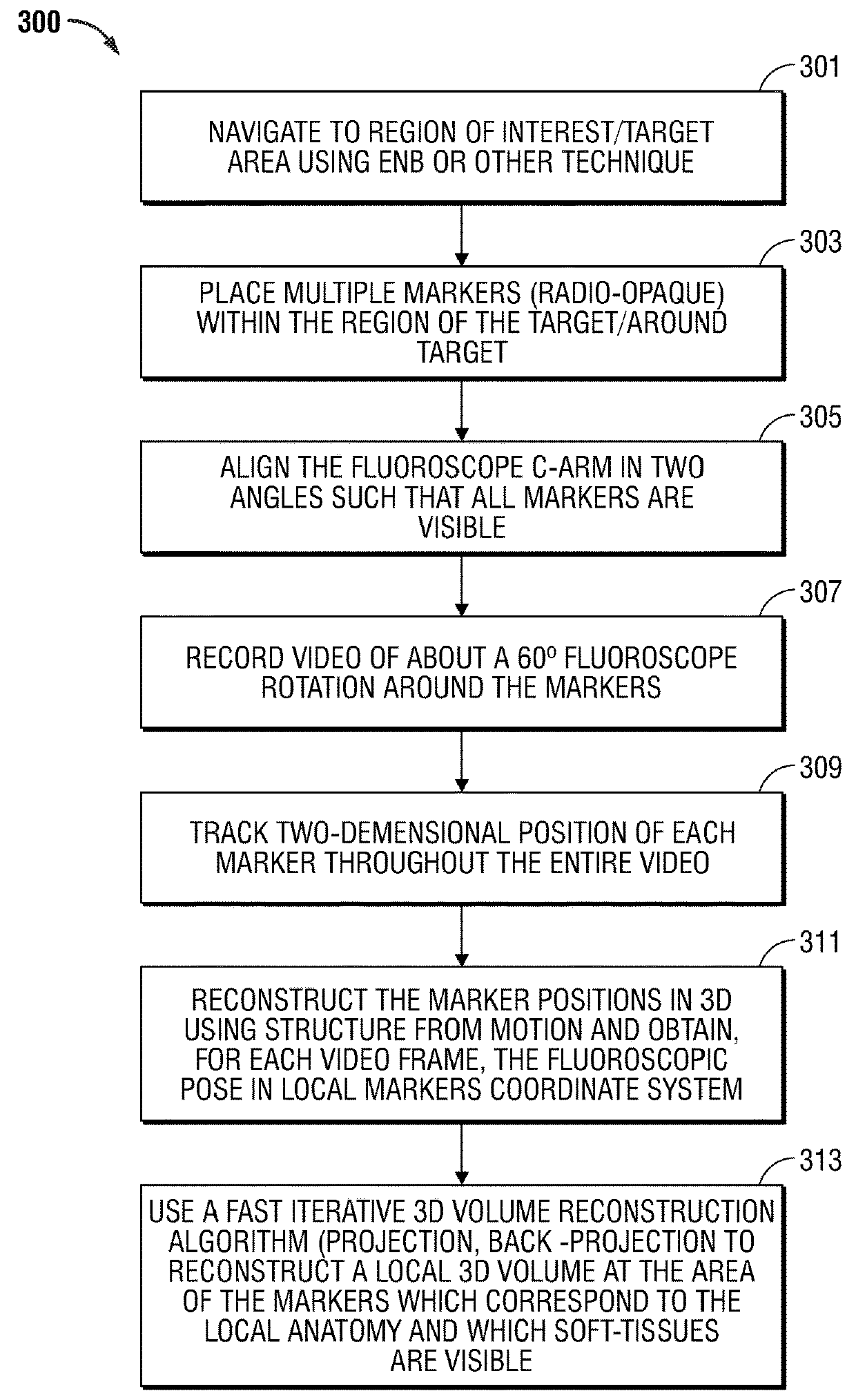 System and method for local three dimensional volume reconstruction using a standard fluoroscope