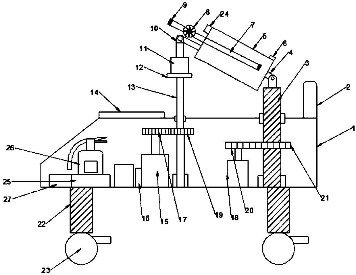 Fire protection device for public fire protection and system thereof