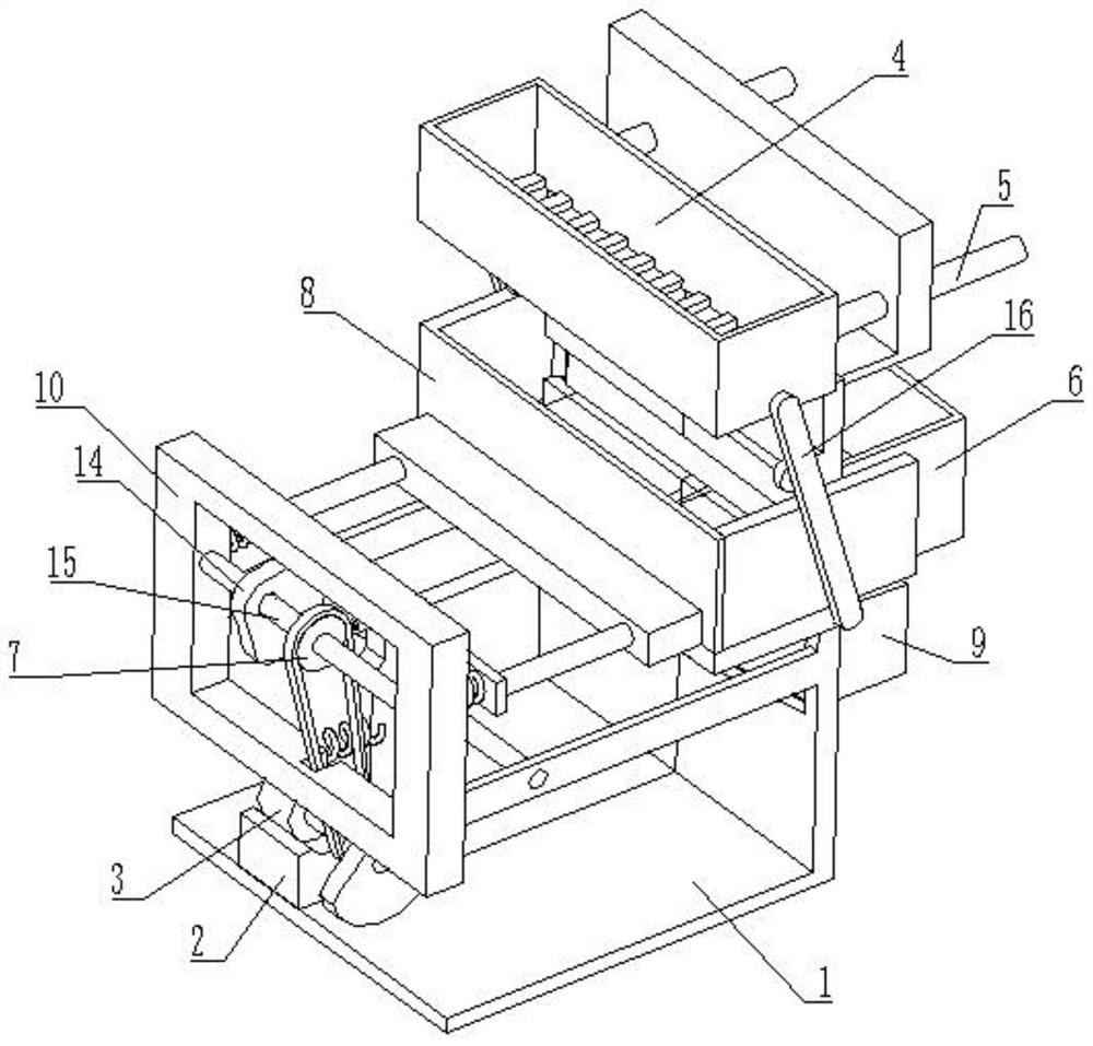 Textile raw material sundry screening device