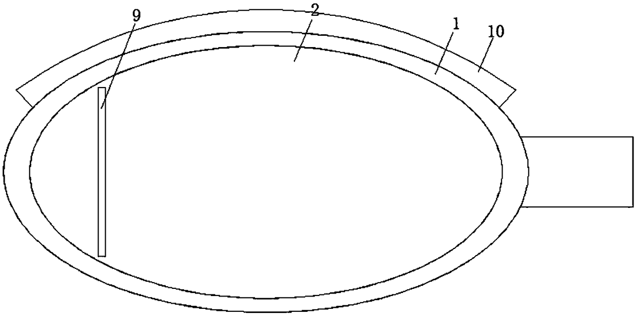 A water removing device for a rear-view mirror of an automobile